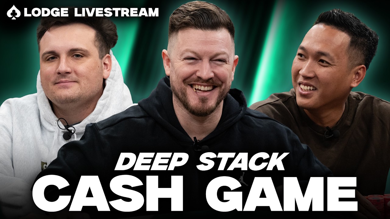 Crypto Max, Skull Mike, Moe Money Play INSANE 10/25/50 Cash Game | Lodge Live Stream