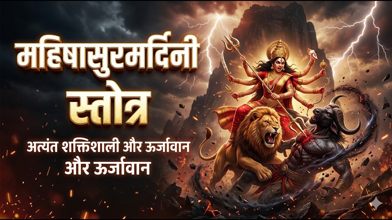 महिषासुरमर्दिनी दुर्गा स्तोत्र | Mahishasura Mardini Stotram | Powerful Durga Stotra | जय माँ दुर्गा
