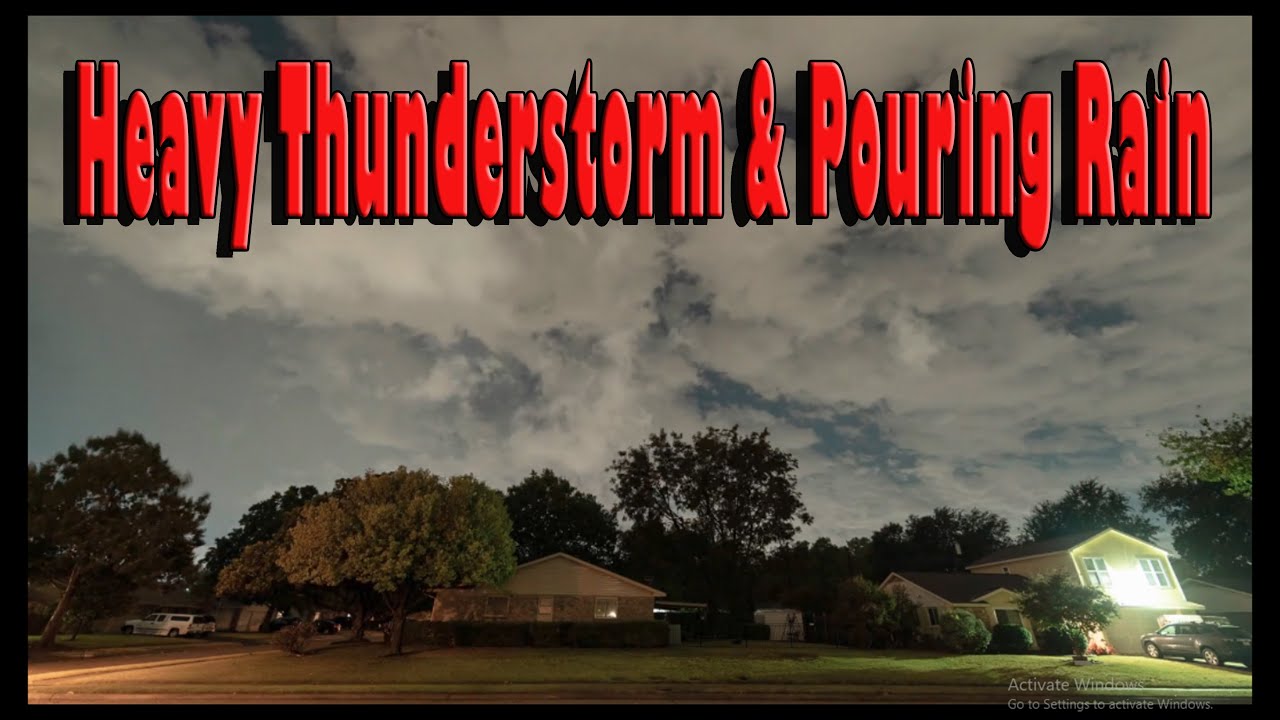 RELAXASI SOUND Heavy Thunderstorm & Pouring Rain