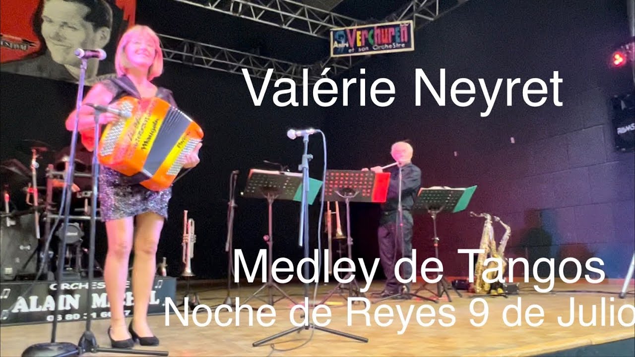 Valérie Neyret à l’accordéon : Une belle série de Tangos avec « Noche de Reyes » et « 9 de Julio »