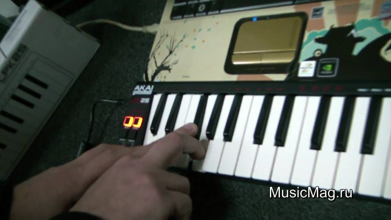 MusicMag.ru: Akai LPK25 MIDI Keyboard video review