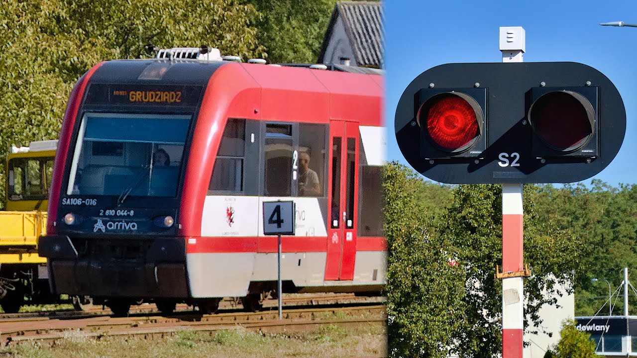 Przejazd Kolejowy na ul. Kolejowej w Brodnicy | Polish railroad crossing