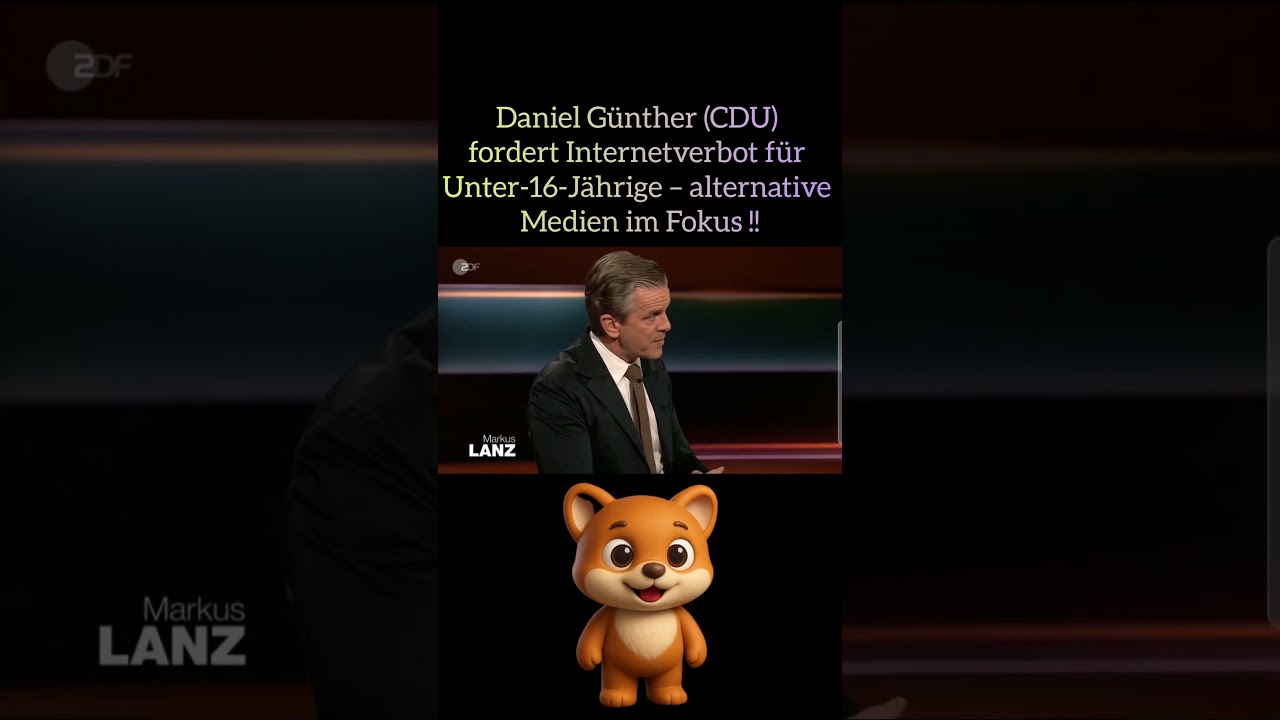 Daniel Günther (CDU) fordert Internetverbot für Unter-16-Jährige – alternative Medien im Fokus