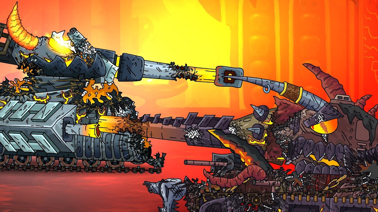 THE FINAL BATTLE OF THE GIANTS! The Creation of the Fallen Guardian - Cartoons about tanks