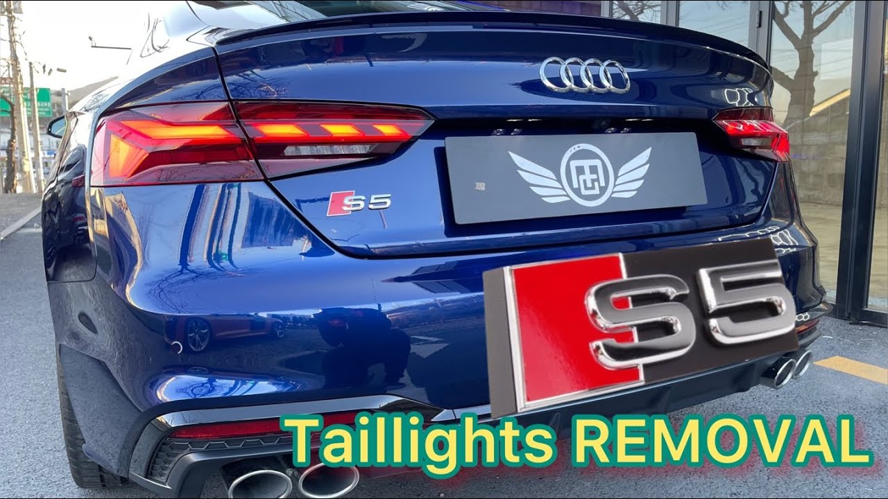 How to remove Audi A5,s5,RS 5 taillights