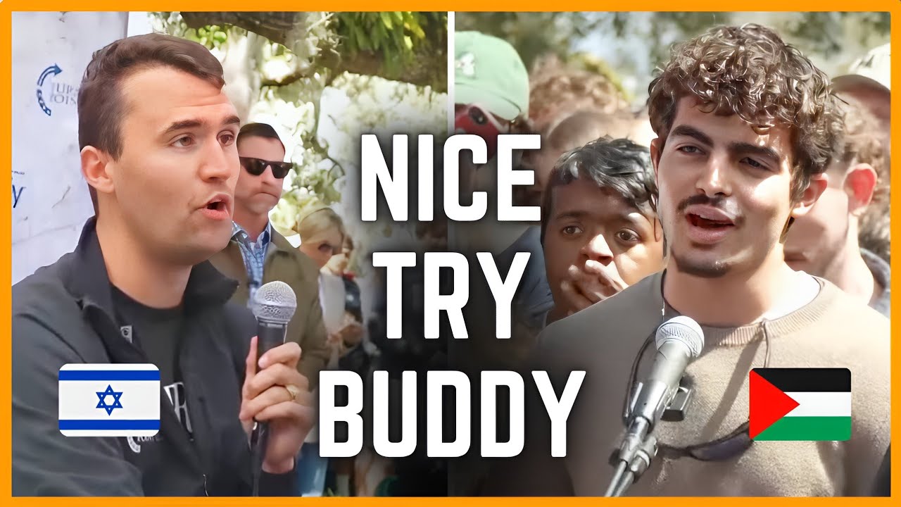 Palestinian Student Confronts Charlie Kirk with Israel 