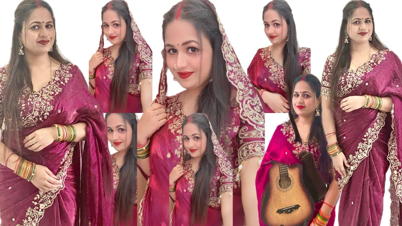 •Elegant Saree Makeup Tutorial 💄| Perfect Glam for Weddings & Festivals