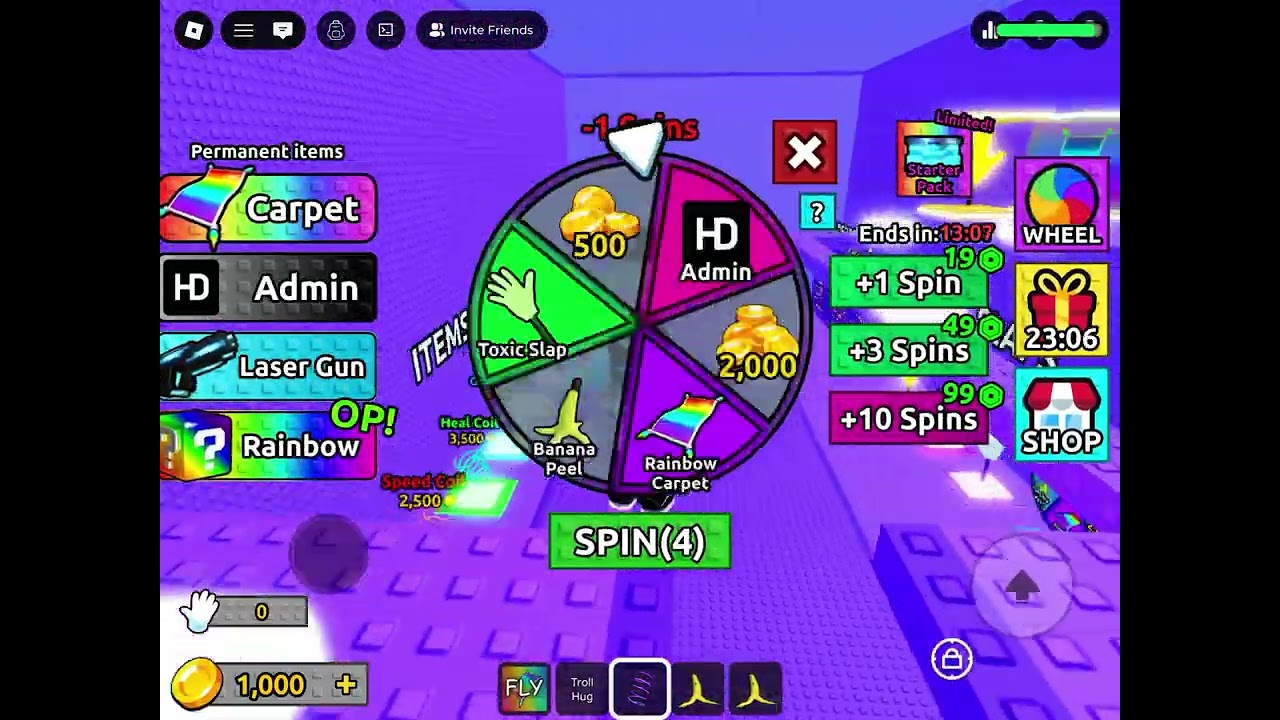 Playing lucky block tower