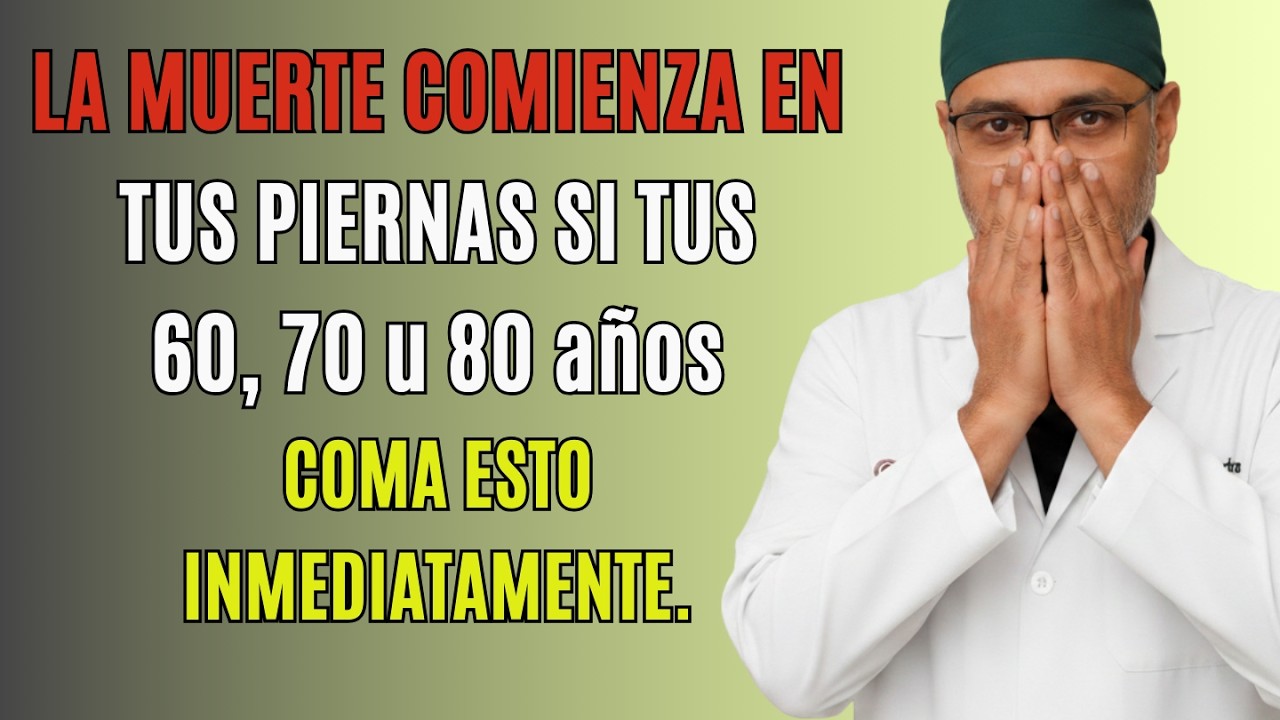 ¡Las piernas se debilitan primero! Come estos 6 alimentos para fortalecerlas naturalmente