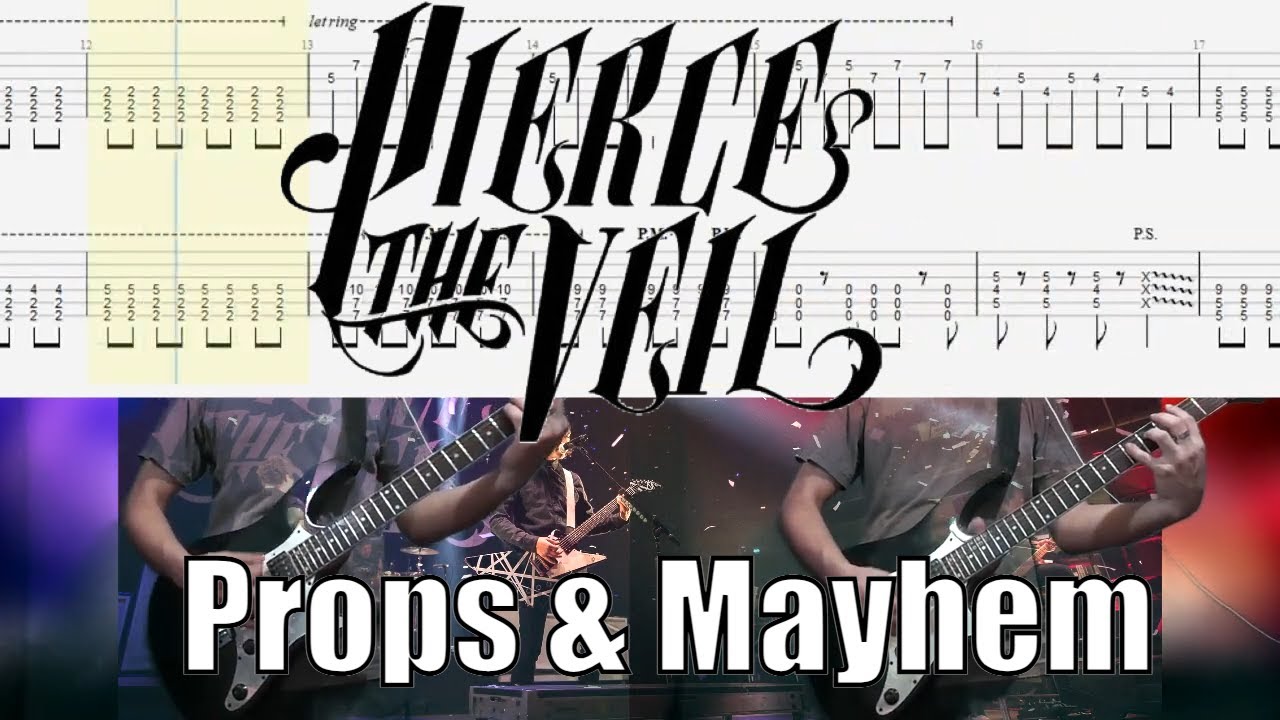 Pierce The Veil - Props & Mayhem Guitar Cover With Tab