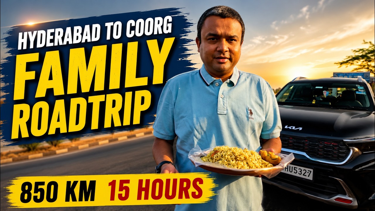EP01 Hyderabad to Coorg Road Trip 🚗 | 850 KM in 14 Hours | Family Travel Vlog | Bharat Ghoomo