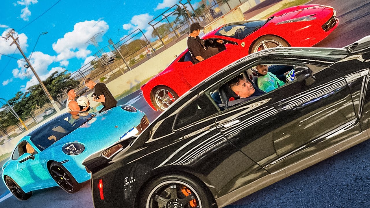NISSAN GTR DO RENATO DA PAU NA FERRARI *mto forte *