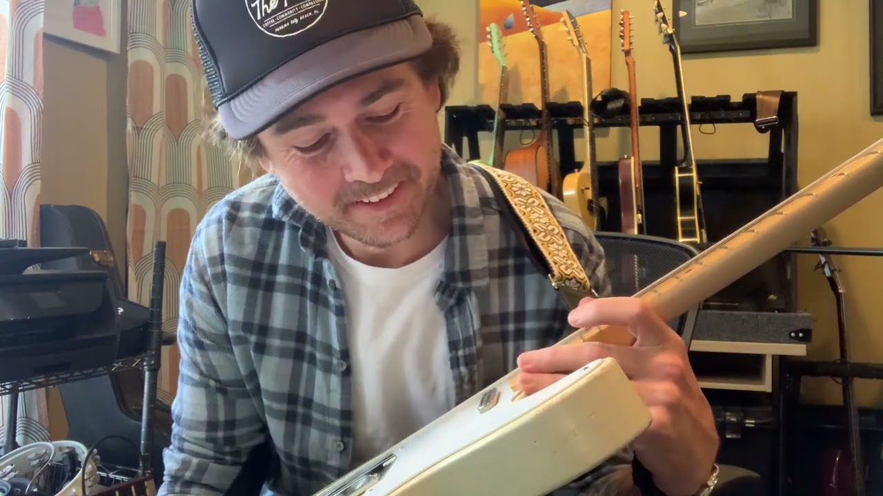 Jedd in the shed - The Ron Ellis “Killa” neck pickup.
