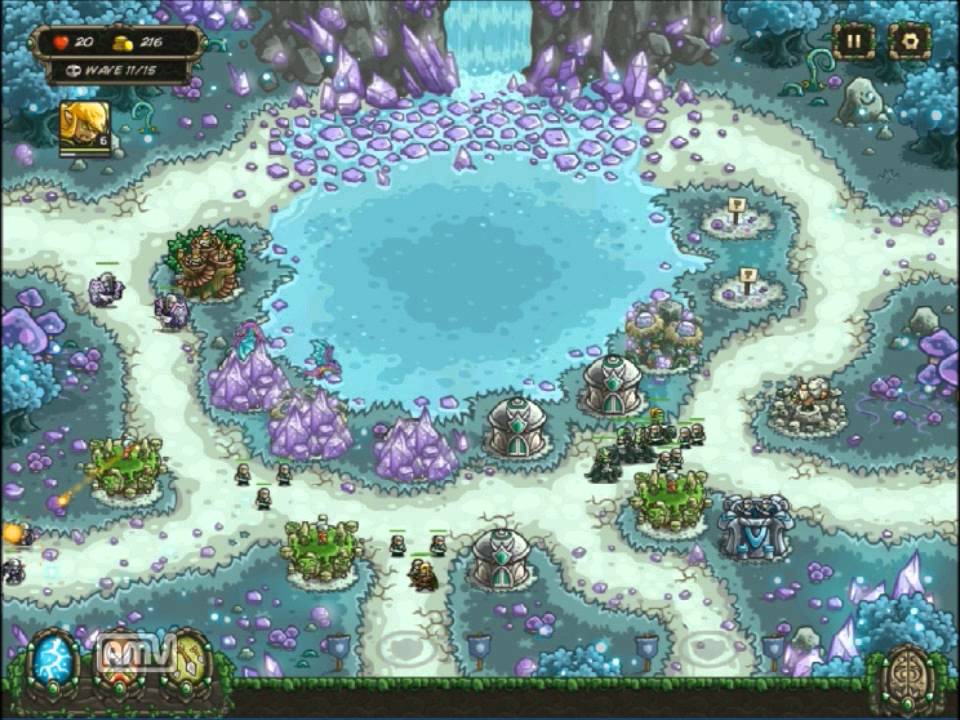 Kingdom Rush Origins - THE CRYSTAL LAKE [veteran] [campaign]