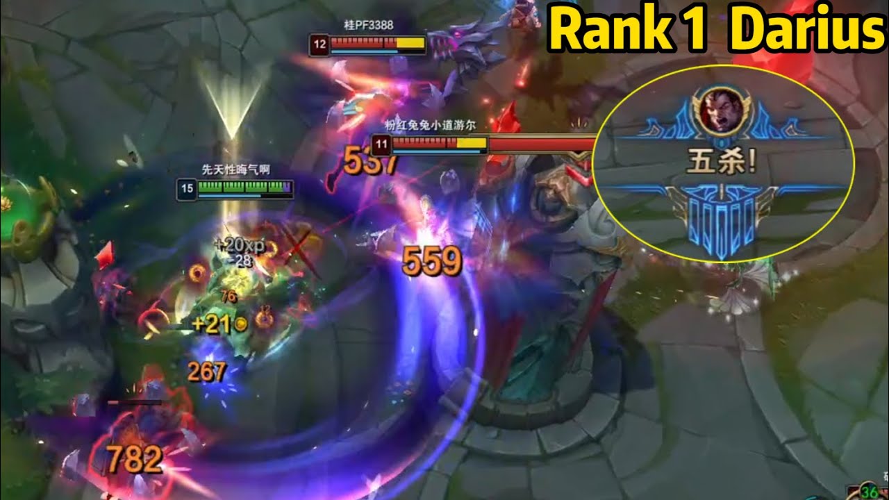 Rank 1 Darius: When CN Best Darius Visits Emerald... *INSANE PENTAKILL*