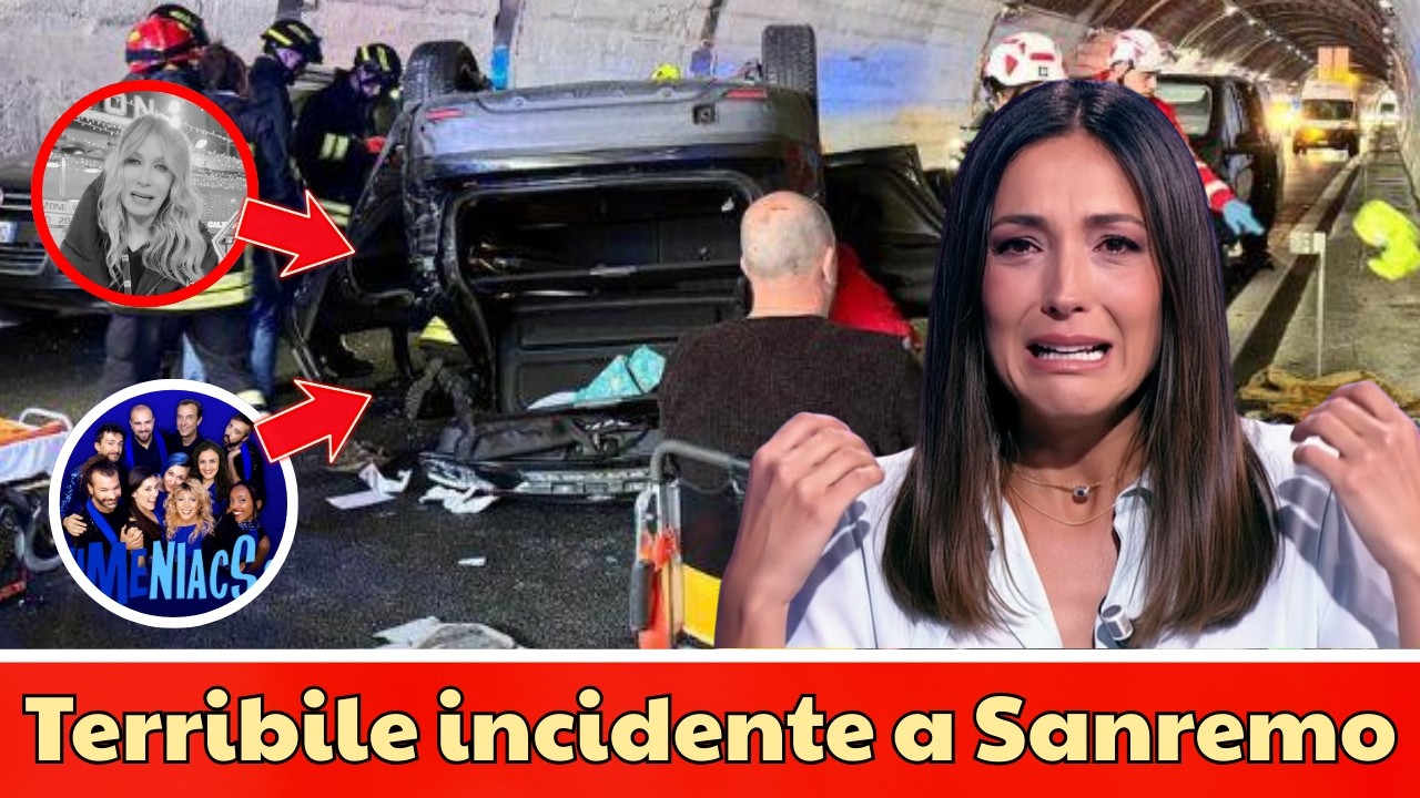 🔴Incidente a Sanremo: Animeniacs e il team de La Volta Buona infortunati, Caterina Balivo in lacrime