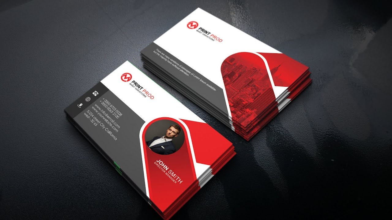Clean & Modern Business Cards | Photoshop Tutorials