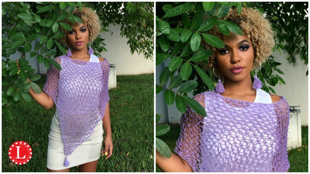 LOOM KNITTING Poncho Pattern  (Any Loom  w 40 pegs)  Higby Lacy Poncho. Step by Step Complete Video