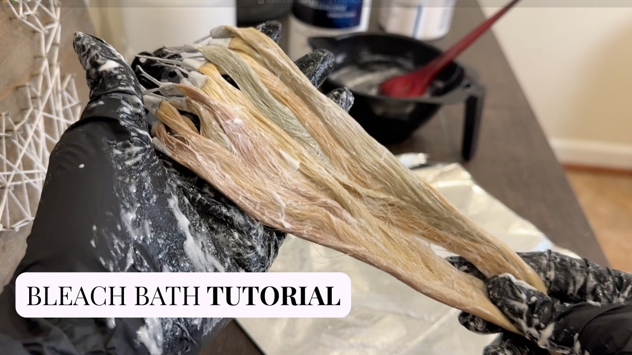 How to Use a Soap Cap (Bleach Bath) for Color Correction & Lightening Hair
