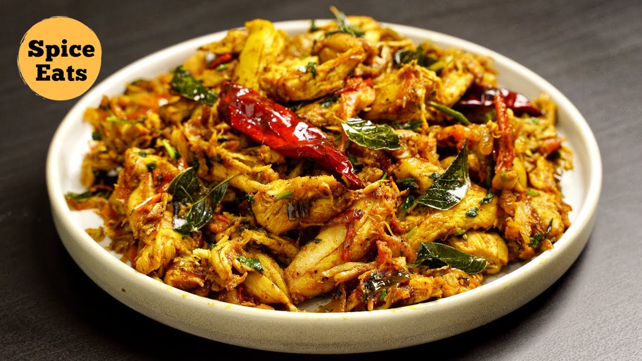 SHREDDED CHICKEN FRY | PICHI POTTA CHICKEN FRY | PULLED CHICKEN RECIPE