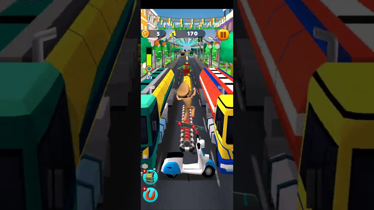 I play little singham super skater