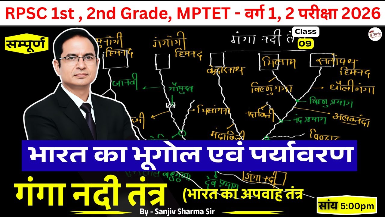 Ganga नदी तंत्र | भारत का अपवाह तंत्र | भारत की प्रमुख नदियाँ | Indian Geography | #UPSC #RAS #bpsc