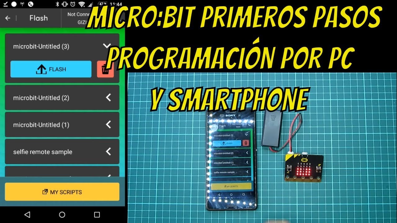 ✅ Micro:bit primeros pasos programación por pc x cable y smartphone x bluetooth - Dfrobot