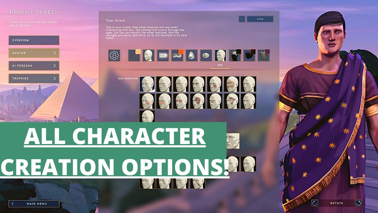 HUMANKIND - Complete Avatar Customization (All Options)