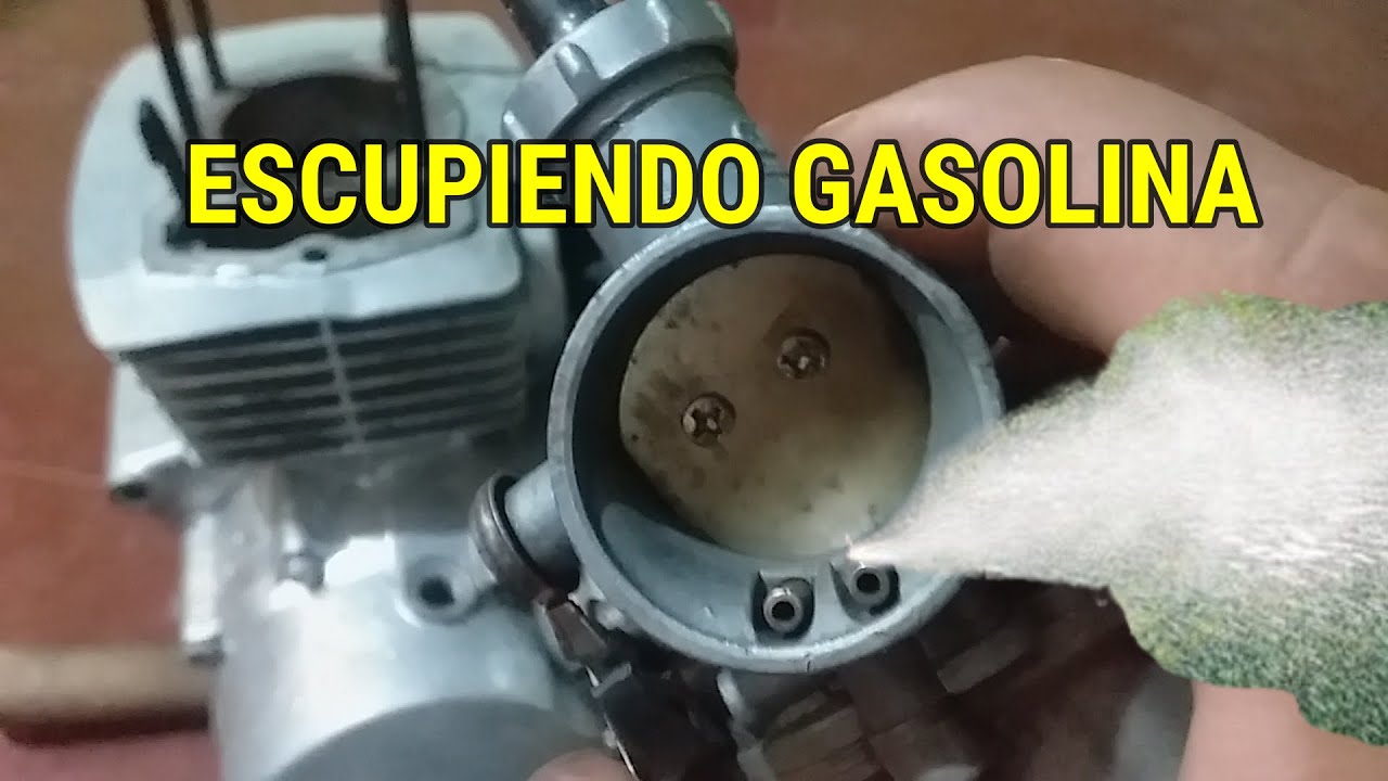 SI EL CARBURADOR ESCUPE GASOLINA, HAZ ESTO