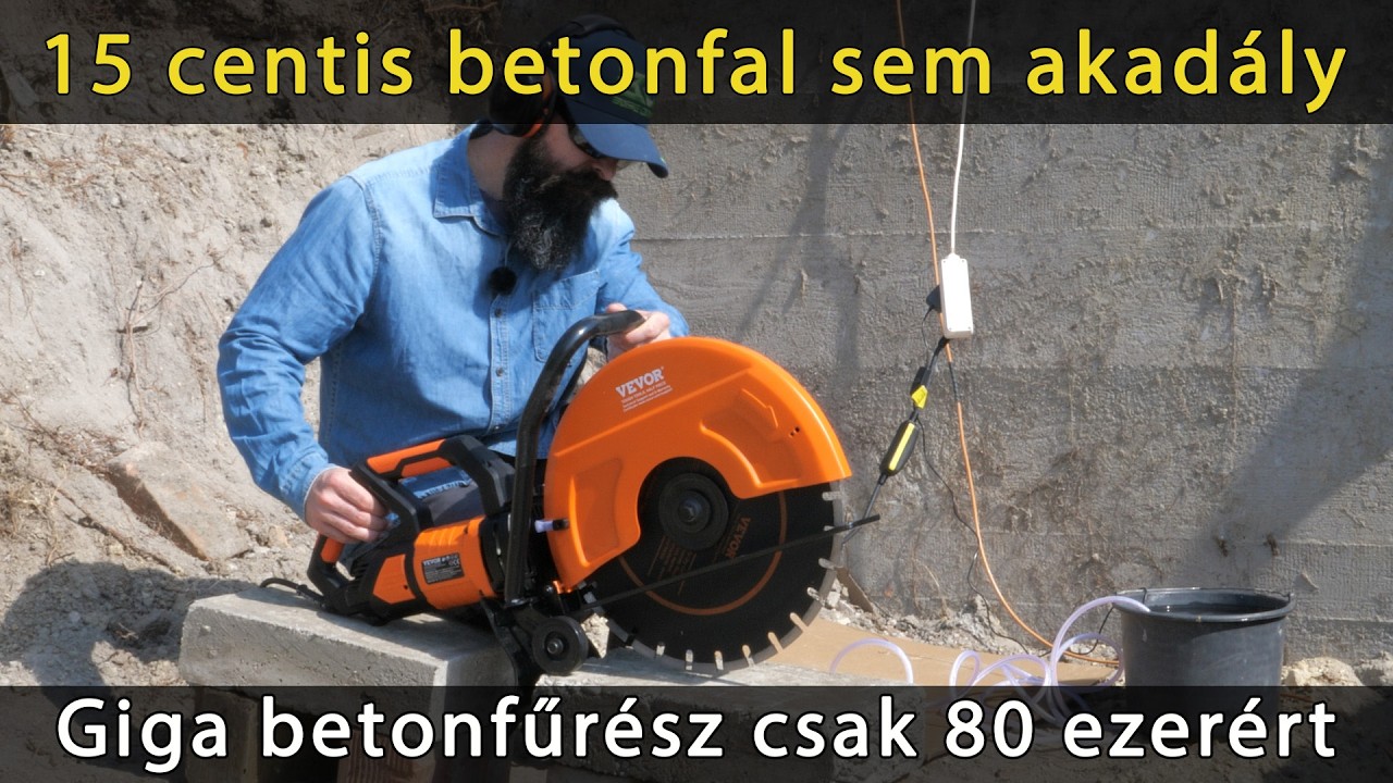 Mindent visz a 40 cm-es gyémántkorong! - Vevor betonfűrész