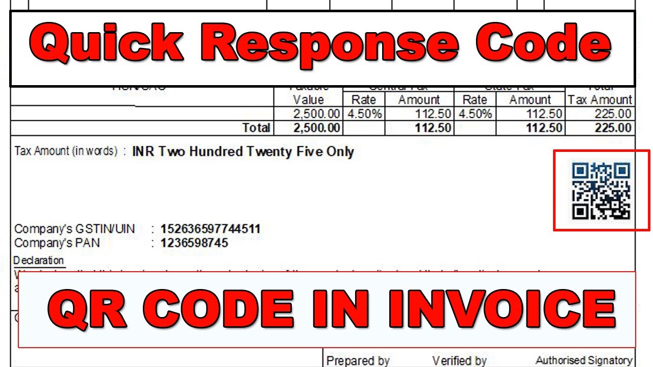 Print QR Code in Sales Invoice