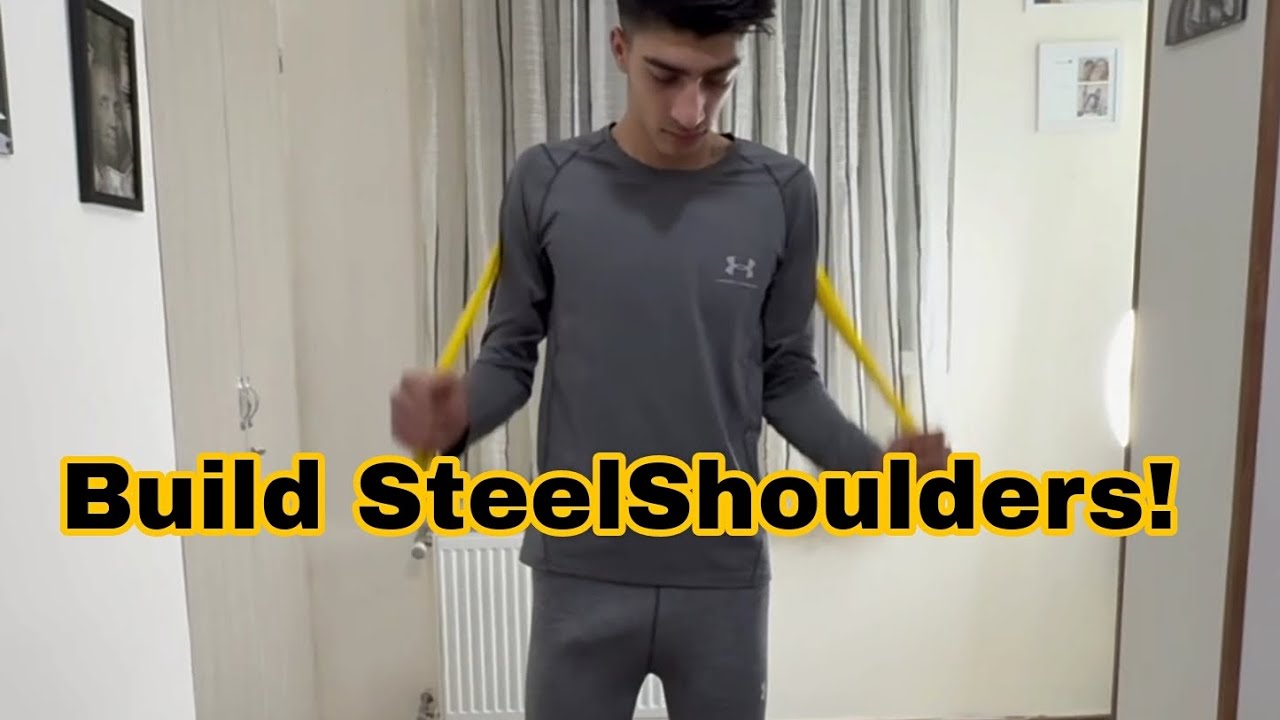 Teens Build Steel Shoulders at Home Workout!🔥🦾
