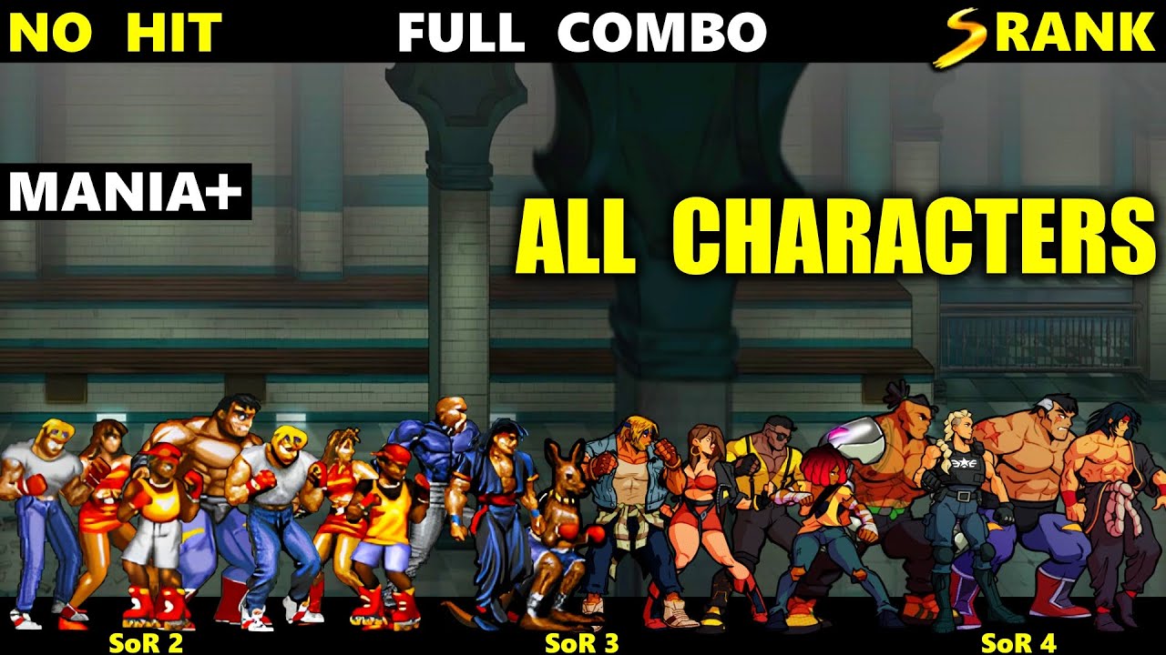 Streets of Rage 4 Stage 9 Full Combo Mania+ ALL Characters
