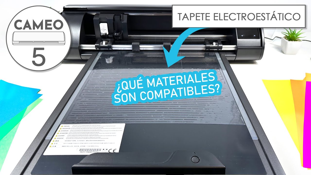 ¿Qué materiales se pueden usar con el tapete electroestático de Silhouette Cameo 5?