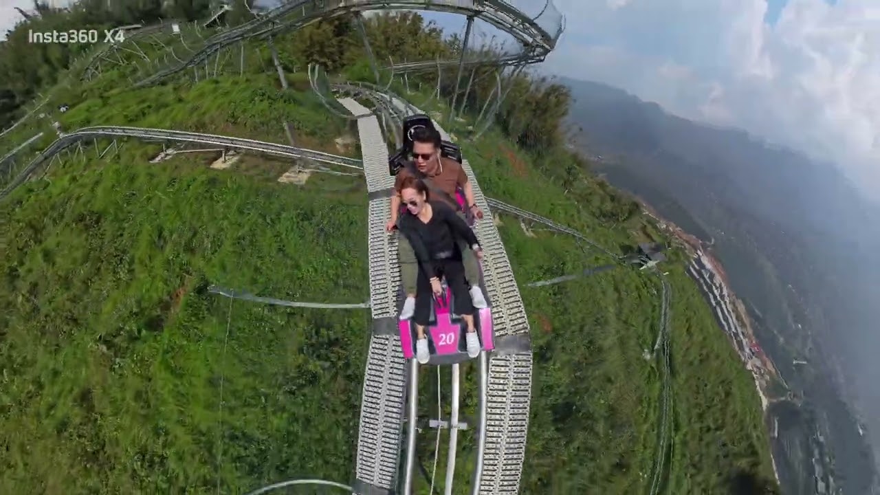 Alpine Coaster, SaPa Vietnam #SatAndTina #AlpineCoaster
