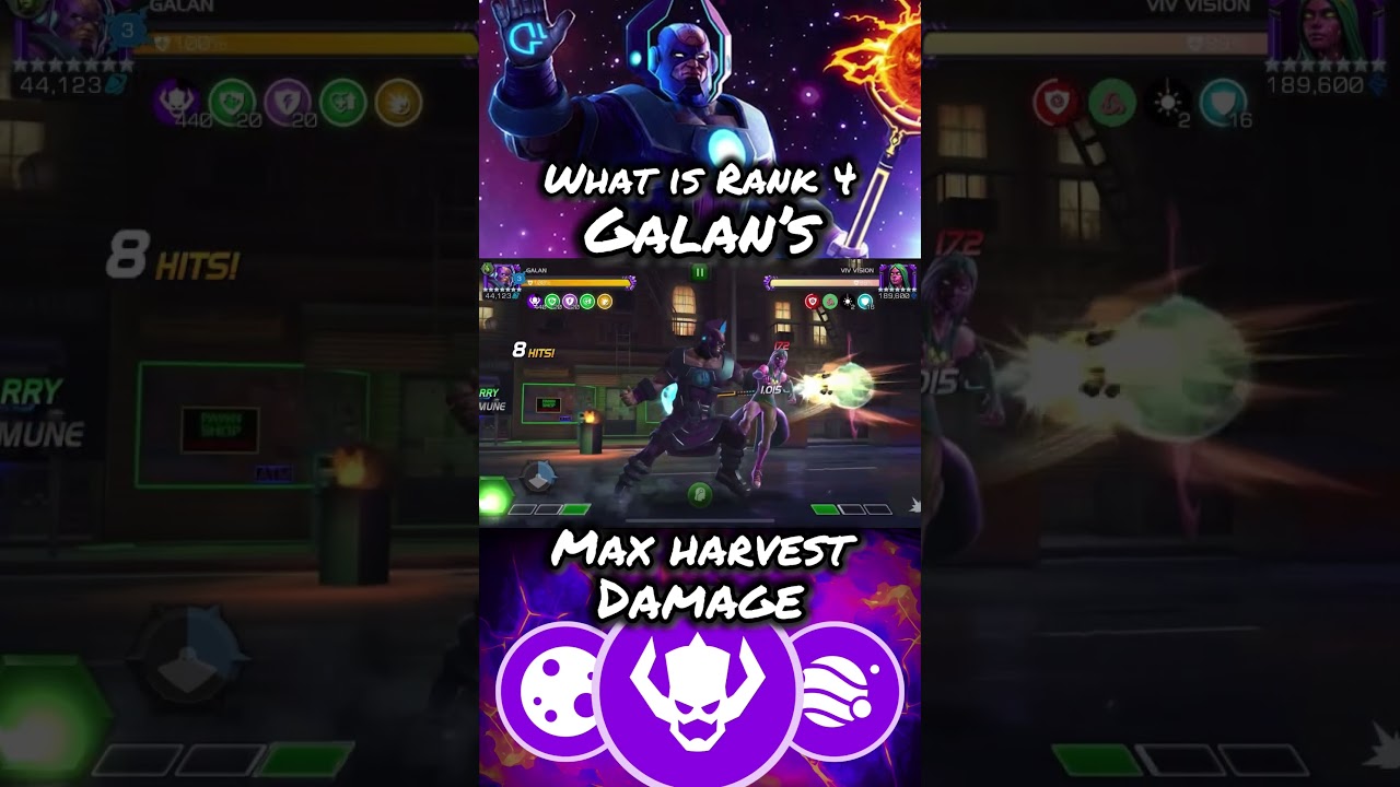 MAXIMUM HARVEST DAMAGE - Rank 4 Galan #mcoc #marvelcontestofchampions