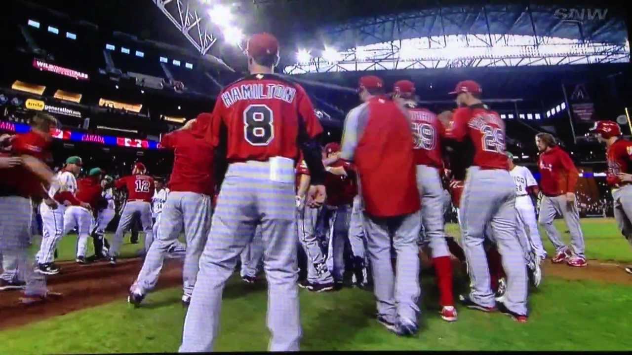 COMPLETE World Baseball Classic Brawl - CANADA VS MEXICO Mar 9 2013 Best Brawl!