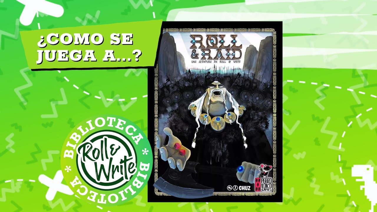 Como se Juega a Roll & Raid en castellano (Juego de Mesa Roll & Write )