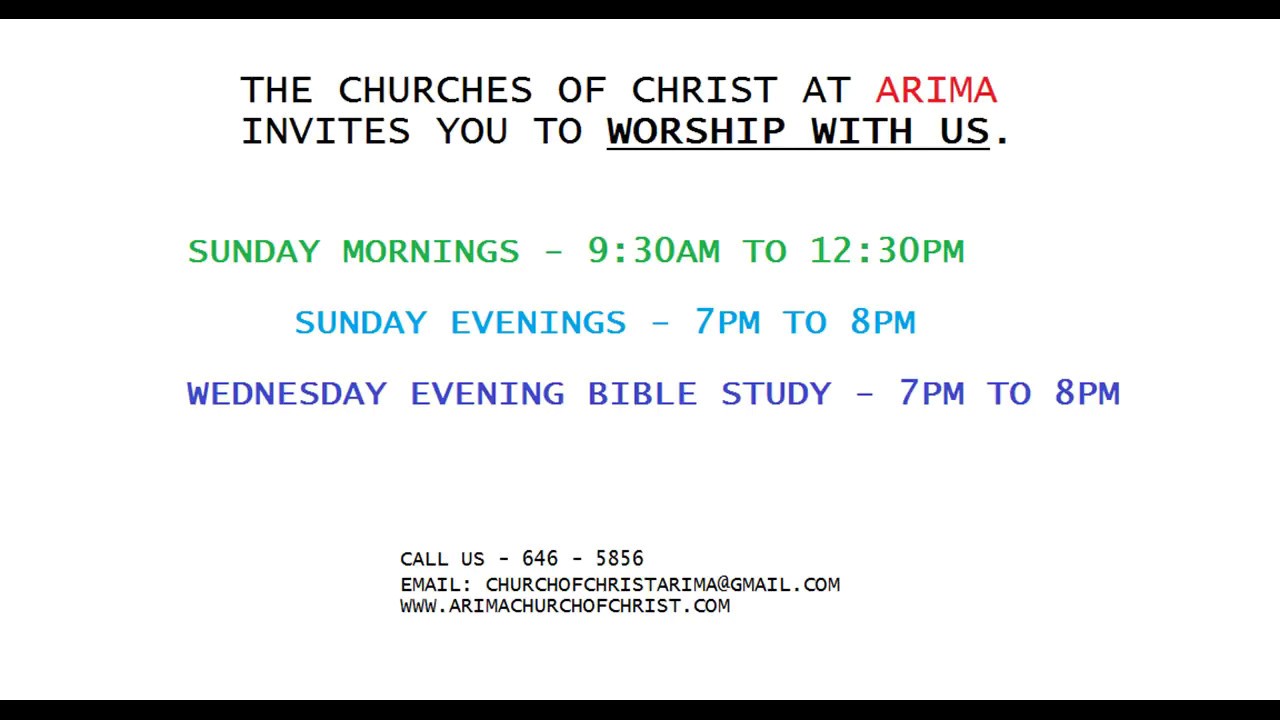 Gospel Meeting Friday 10th November 2017