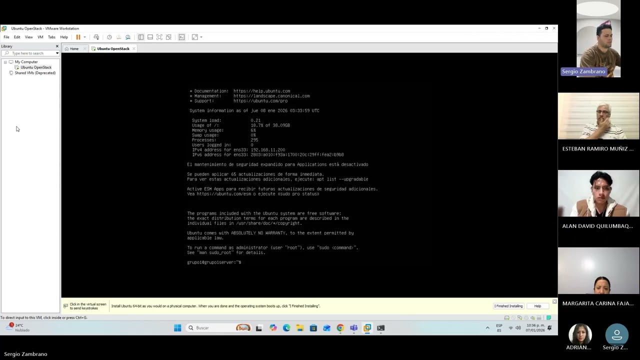 Instalación de OpenStack | Proyecto Universitario - Grupo 1