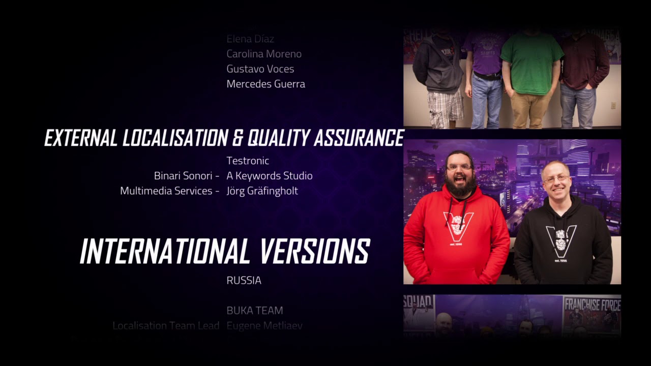 Agents of Mayhem - Credits