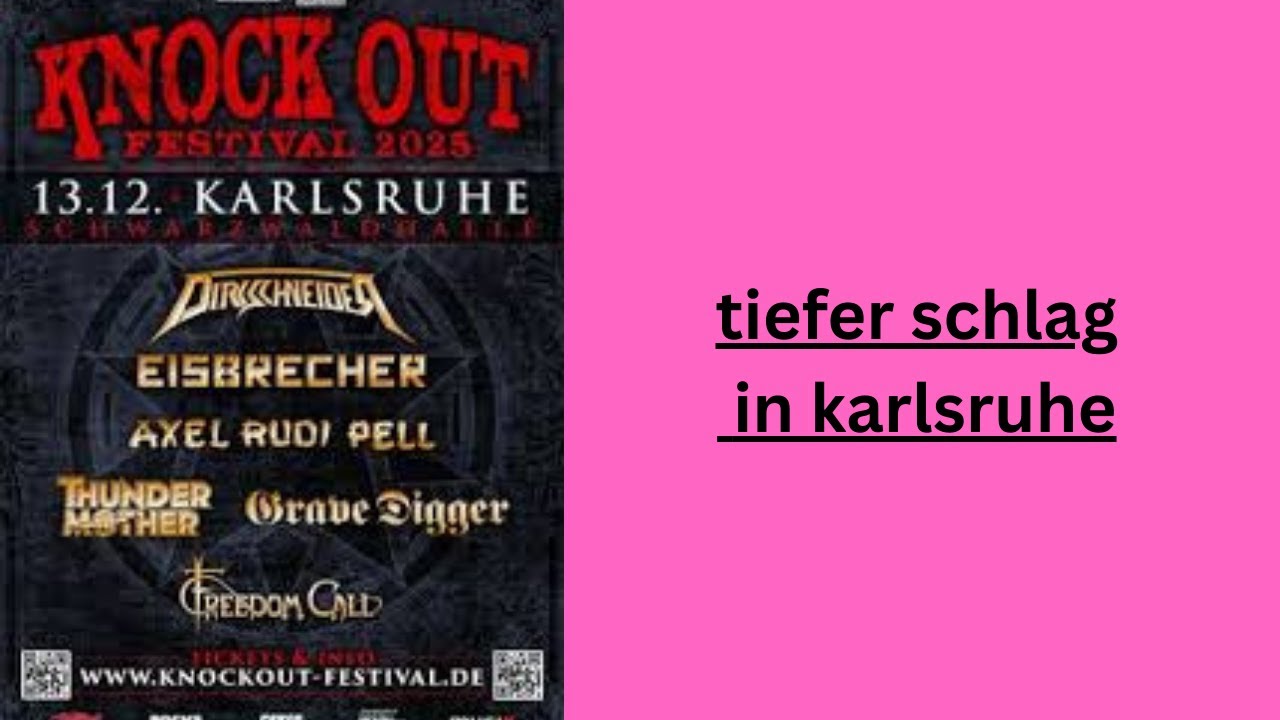 @knockoutfestival5982 2025   Karlsruhe review