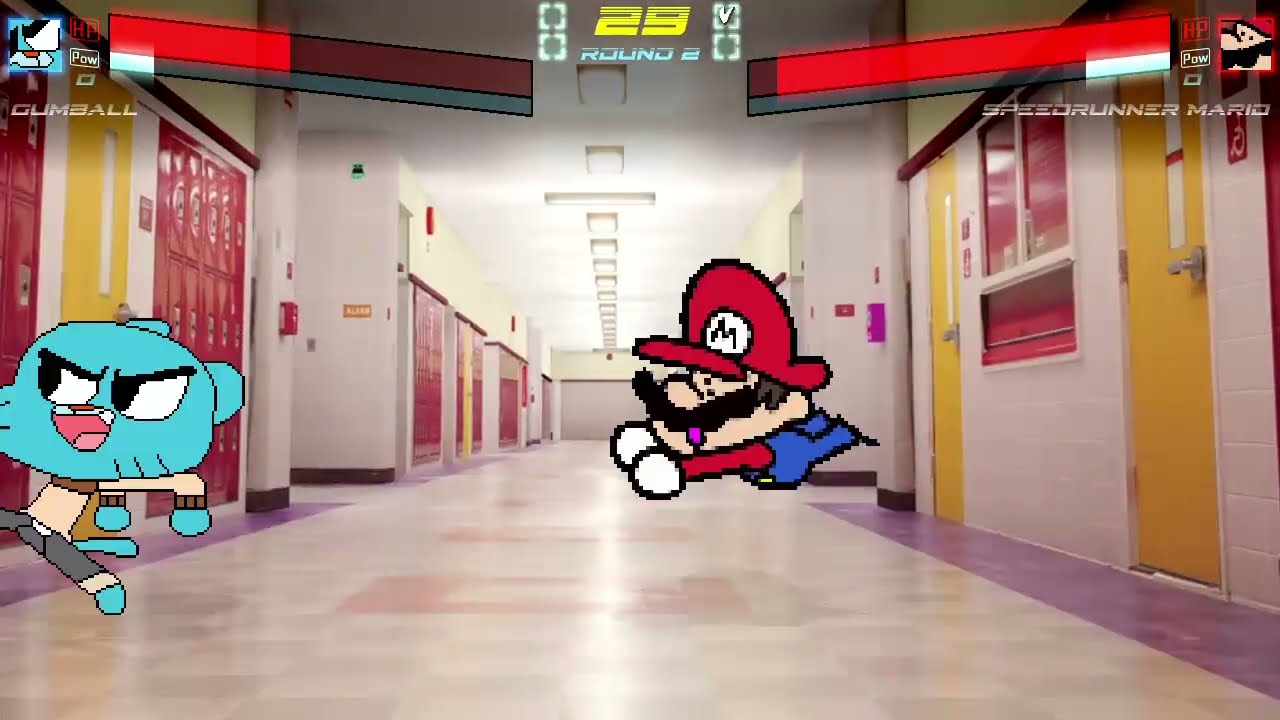 Mugen Request - Gumball VS Speedrunner Mario