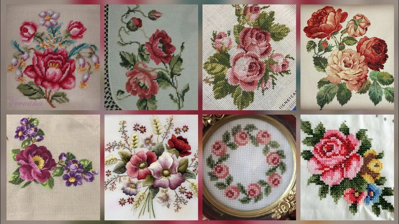 #1 Stunning & Elegant Cross stitch patterns/Charsuti Embroidery Design Ideas Hand made Embroidery