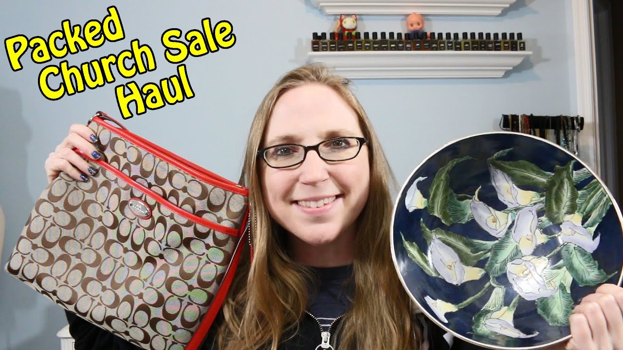 The PACKED CHURCH Yard Sale Haul! Designer for $1