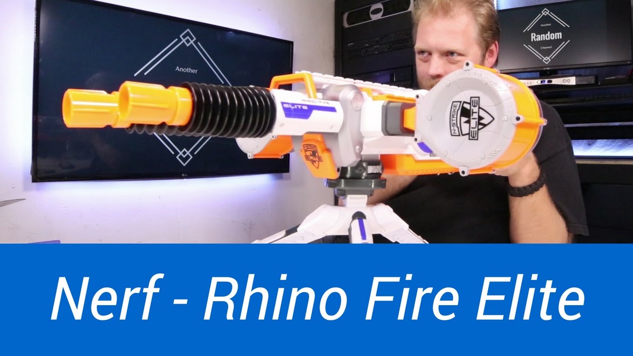 Nerf Rhino Fire N-Strike Elite Blaster - Unboxing and Review!