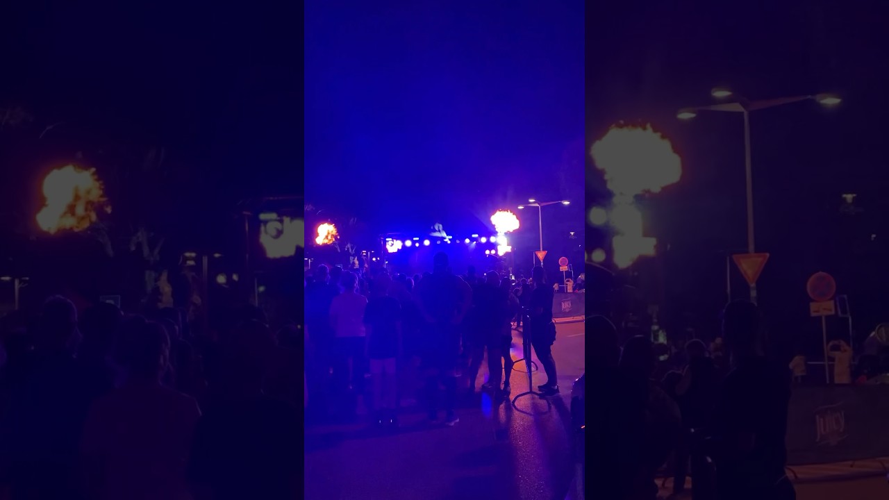 Night life of beautiful Zadar: race at 9:00pm#zadar #croatia #travel
