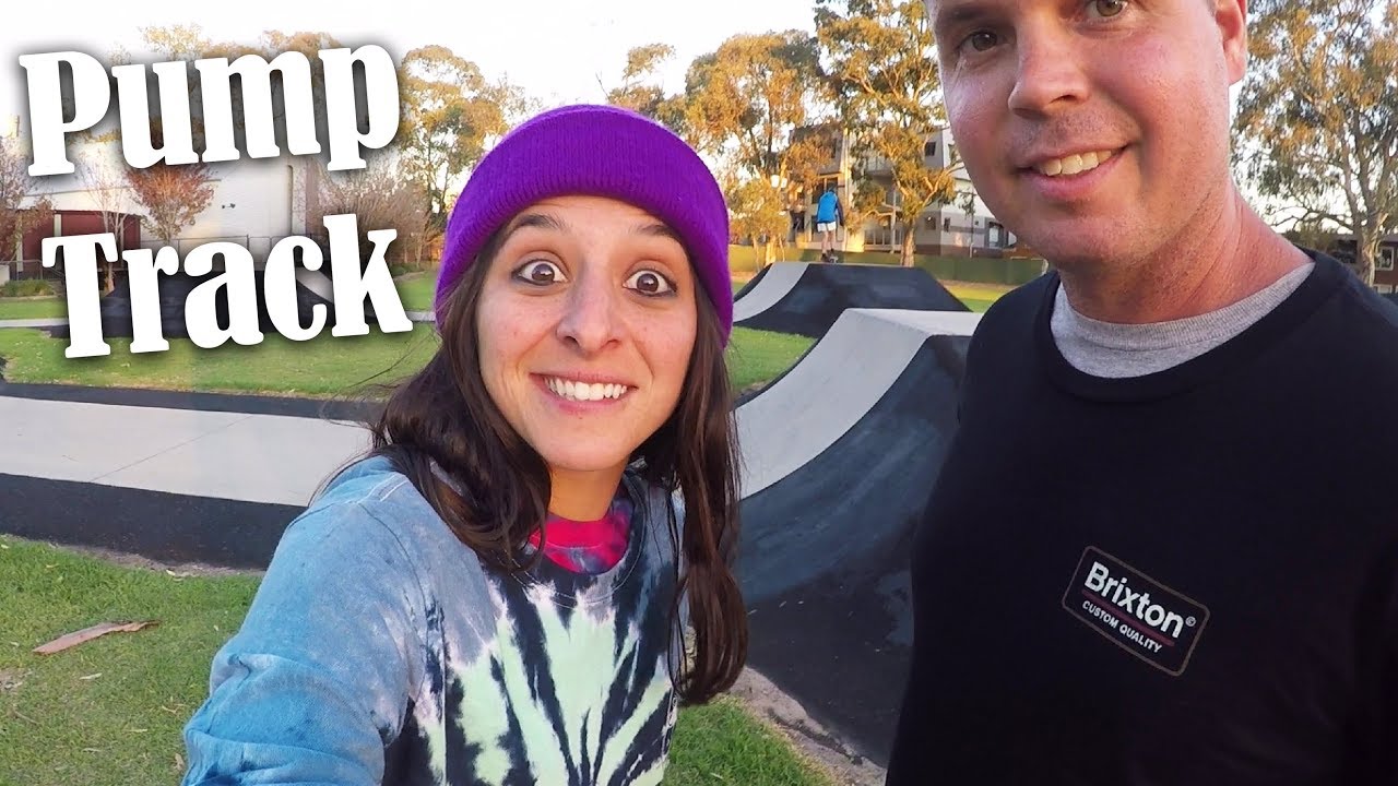 Skating a Pump Track in Melbourne Australia