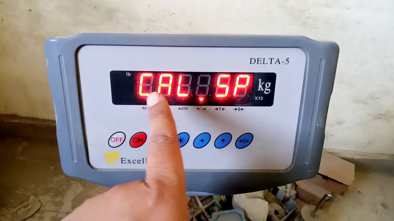 Weighing scale calibration and setting