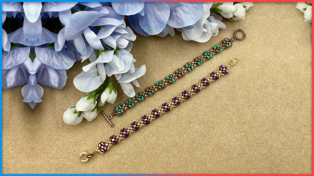 Easy Superduo Lace Bracelet Tutorial